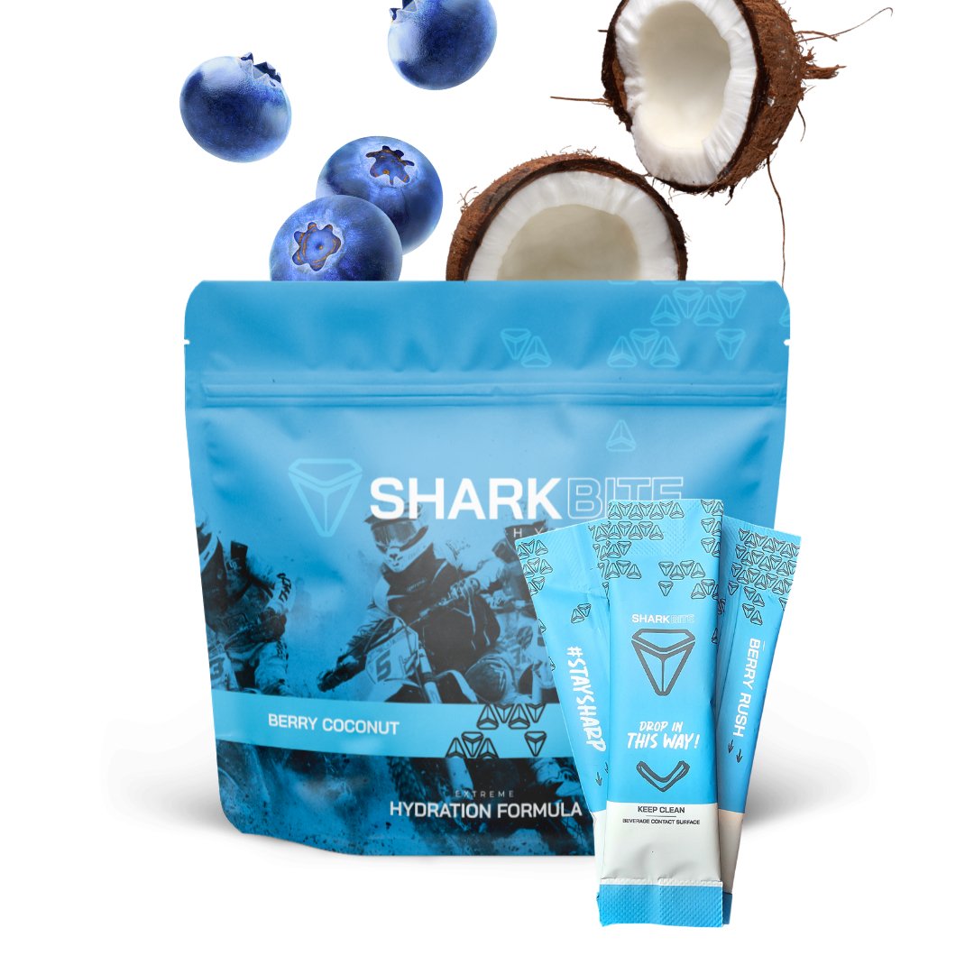 Image of BERRY RUSH Electrolyte Sports Drink - 24 Stick pack. | Sharkbite Hydration