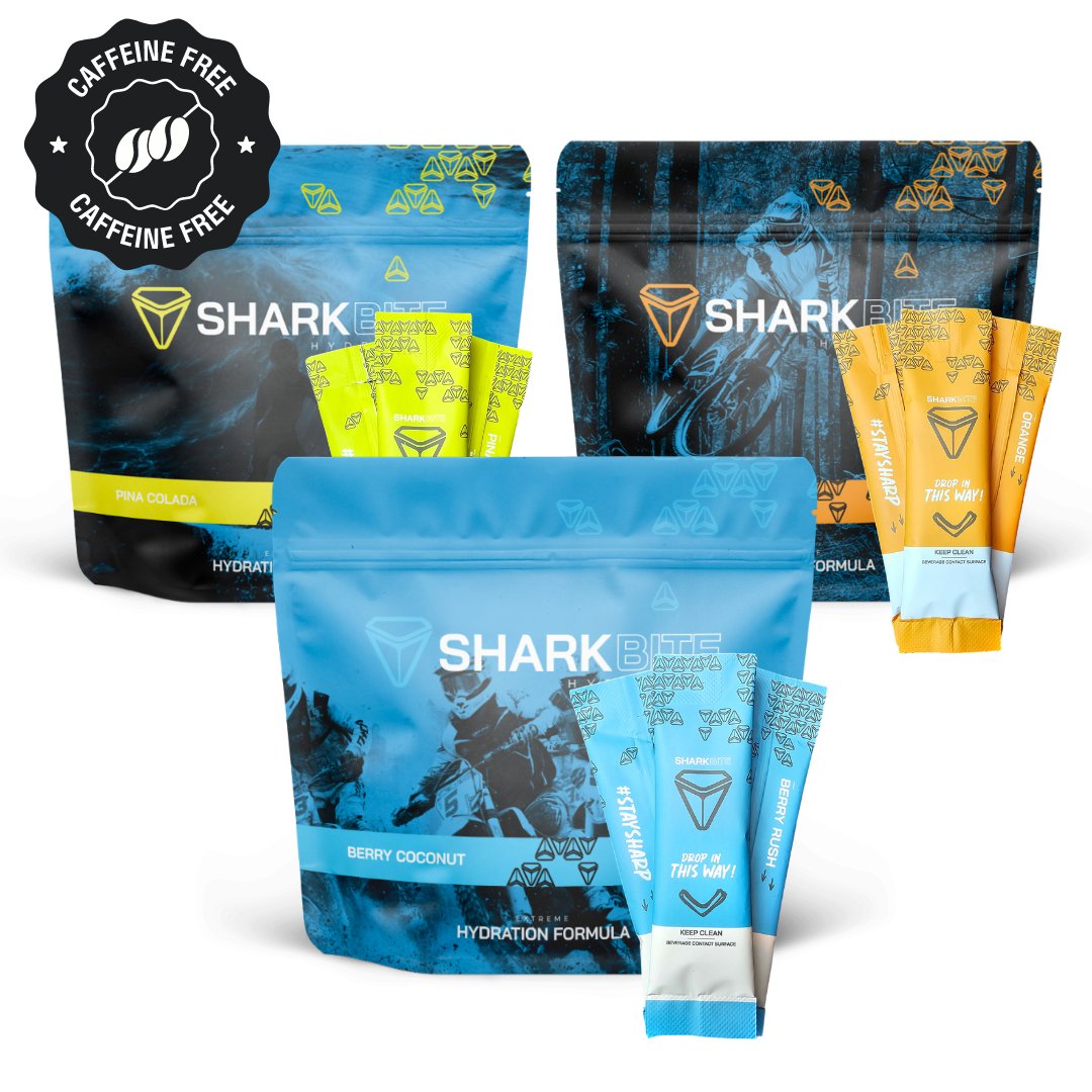 #sharkbite_hydration# - #Fruit_punch# - #pina_colada# - #orange# - #strawberry_lemonade# - #berry_rush# - #hydration# - #electrolytes# - #sports_hydration#